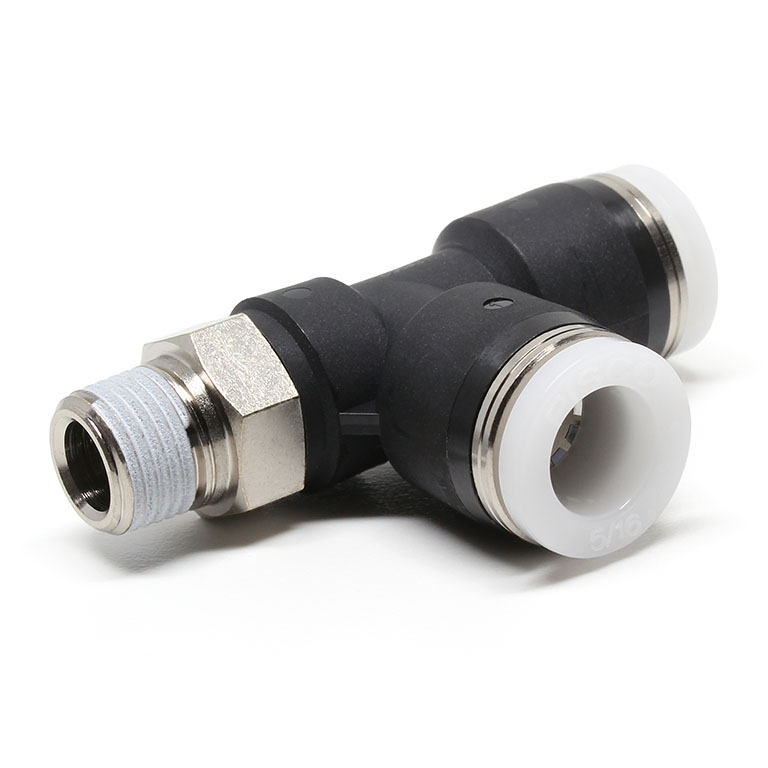 Đầu Nối Nhanh Khí Nén Dạng Chữ T Ren Ngoài Pisco PD5/16-01