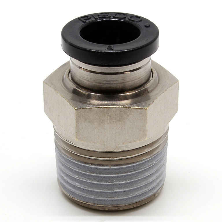 Alternative view of Đầu Nối Nhanh Khí Nén Dạng Thẳng Thân Lục Giác Ren Ngoài Pisco PC8-N3U-C