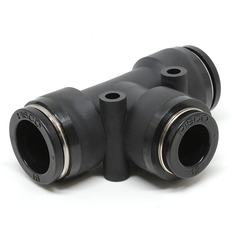 Đầu Nối Nhanh Khí Nén Chữ T Dạng Nối Giảm Pisco PEG16-12W-C