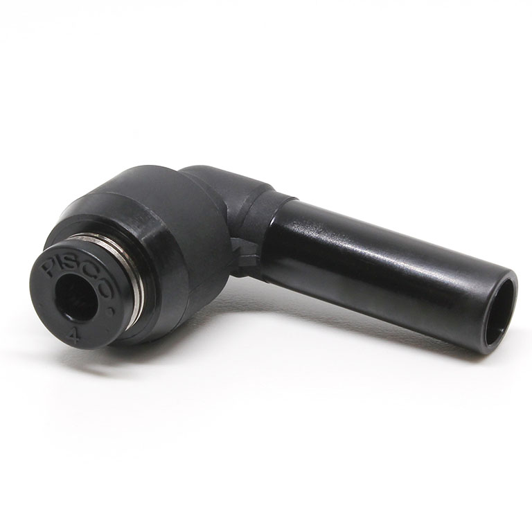 Đầu Nối Nhanh Khí Nén Giữa Ống Khí Và Fitting Dạng Nối Giảm Cong 90° Pisco PLGJ8-4-C