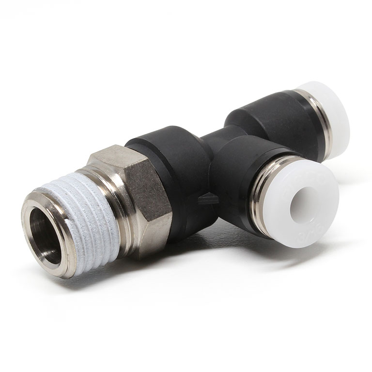 Đầu Nối Nhanh Khí Nén Dạng Chữ T Ren Ngoài Pisco PD3/16-N2U