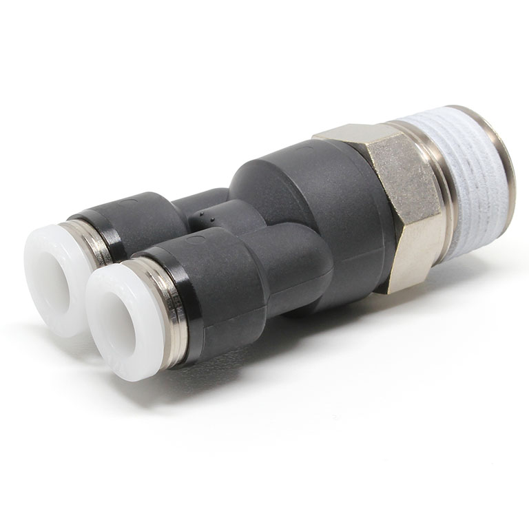 Đầu Nối Nhanh Khí Nén Dạng Chữ Y Ren Ngoài Pisco PX1/4-03-C