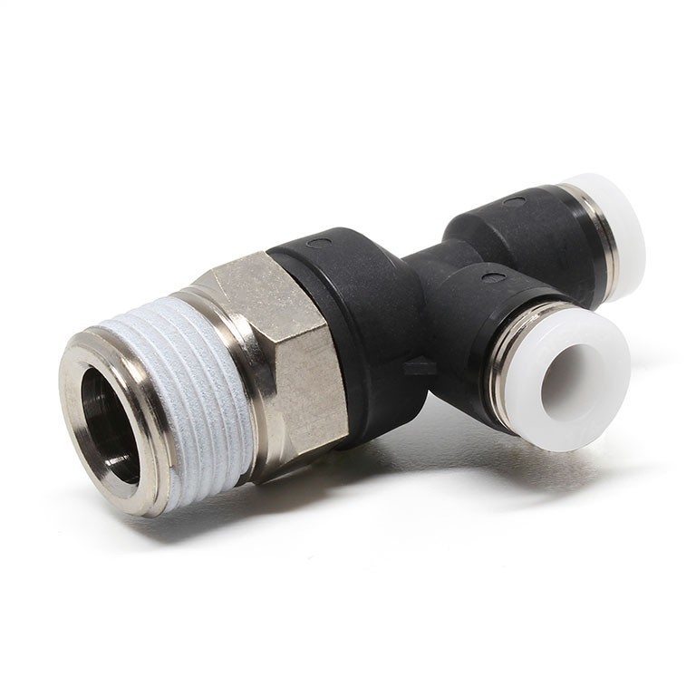 Đầu Nối Nhanh Khí Nén Dạng Chữ T Ren Ngoài Pisco PD1/4-03W