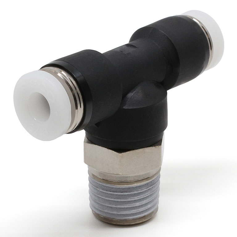 Đầu Nối Nhanh Khí Nén Dạng Chữ T Ren Ngoài Pisco PB3/16-02W