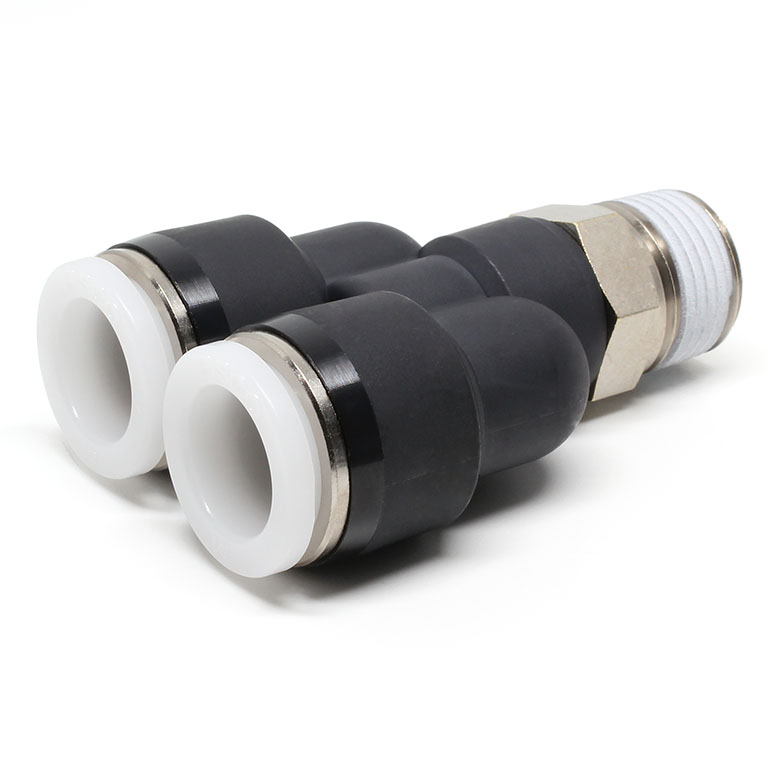Đầu Nối Nhanh Khí Nén Dạng Chữ Y Ren Ngoài Pisco PX1/2-03-C