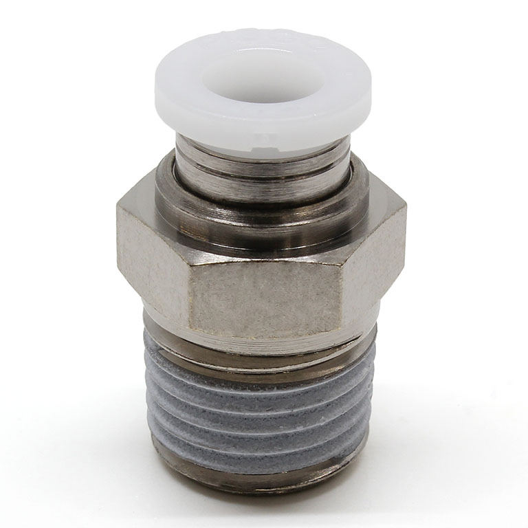 Alternative view of Đầu Nối Nhanh Khí Nén Dạng Thẳng Thân Lục Giác Ren Ngoài Pisco PC1/4-02-UC