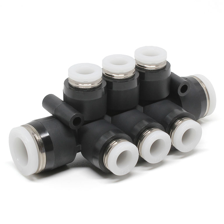 Đầu Nối Nhanh Khí Nén Chữ T 8 Ngã Dạng Nối Giảm Pisco PKVG3/8-1/4-C