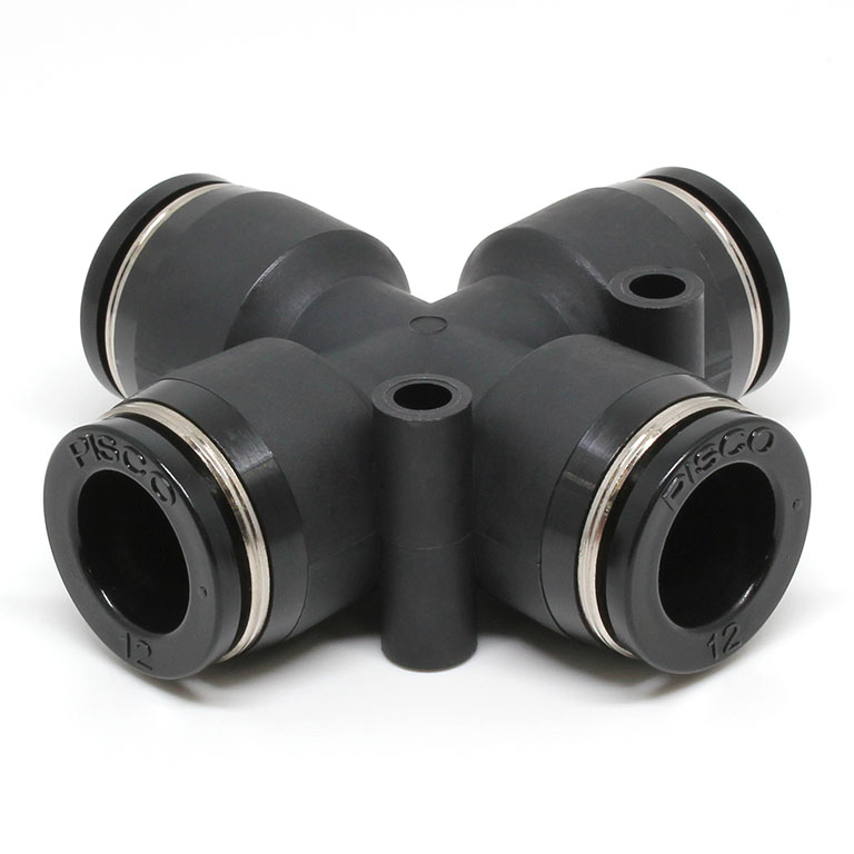 Đầu Nối Nhanh Khí Nén Ngã 4 Pisco PZA12-C