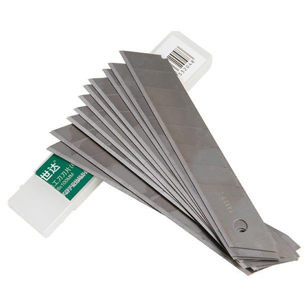 Alternative view of Bộ 10 Lưỡi Dao Rọc Giấy 8 Răng 18x100mm Sata 93436