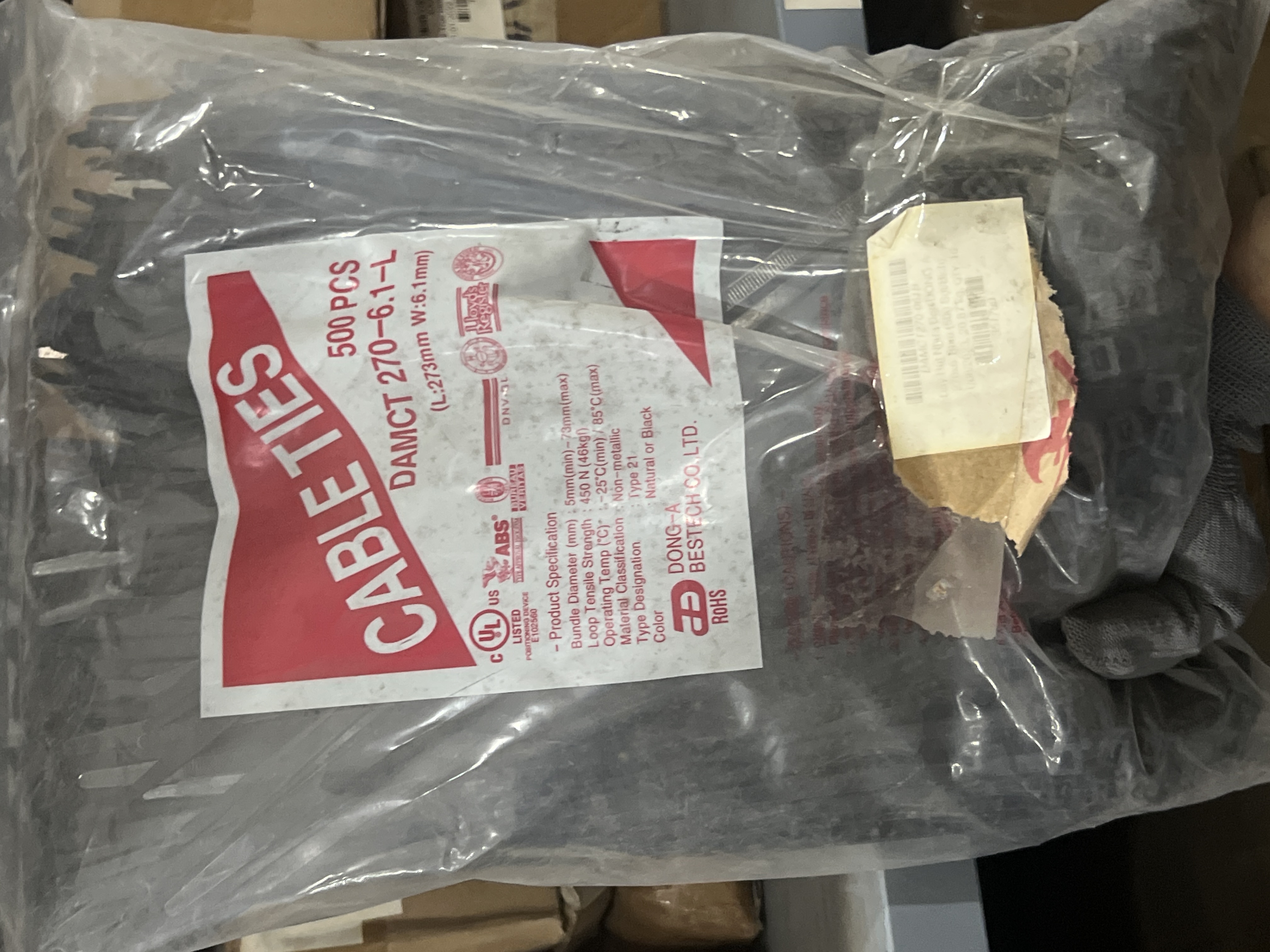 Dây Rút Nhựa Chống Tia UV Màu Đen DONG-A 100x2.5mm (1000 Sợi/Bịch) - Ảnh 4